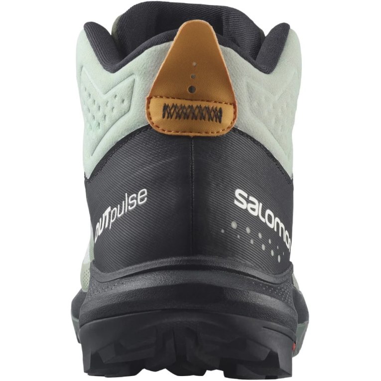 Botas Caminhada Salomon Outpulse Mid GTX Masculino Menta Pretas | PT P37582